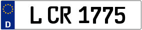 Trailer License Plate